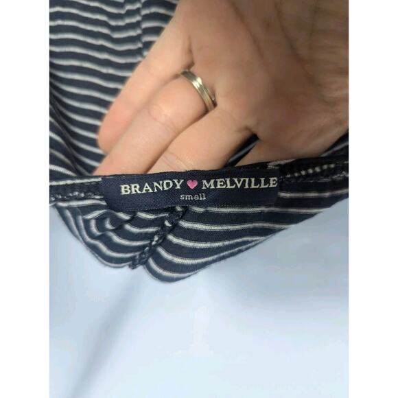 Brandy Melville Black and Gray Striped Pajama - Picture 6 of 7